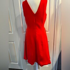 NWOT….Bright red heavy knit sleeveless dress.